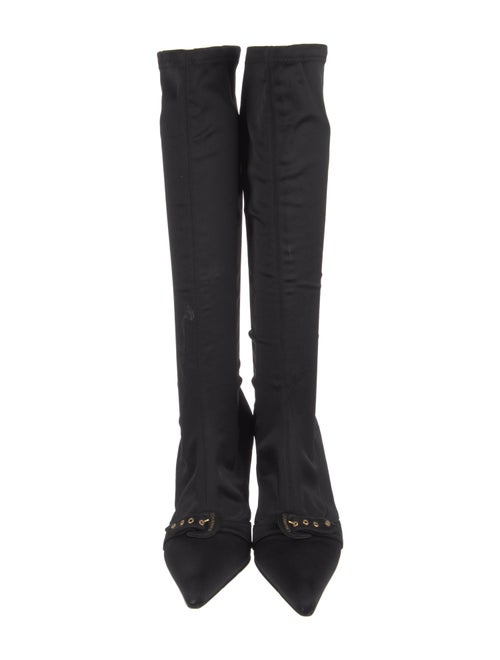 Chanel Interlocking CC Logo Nylon Boots