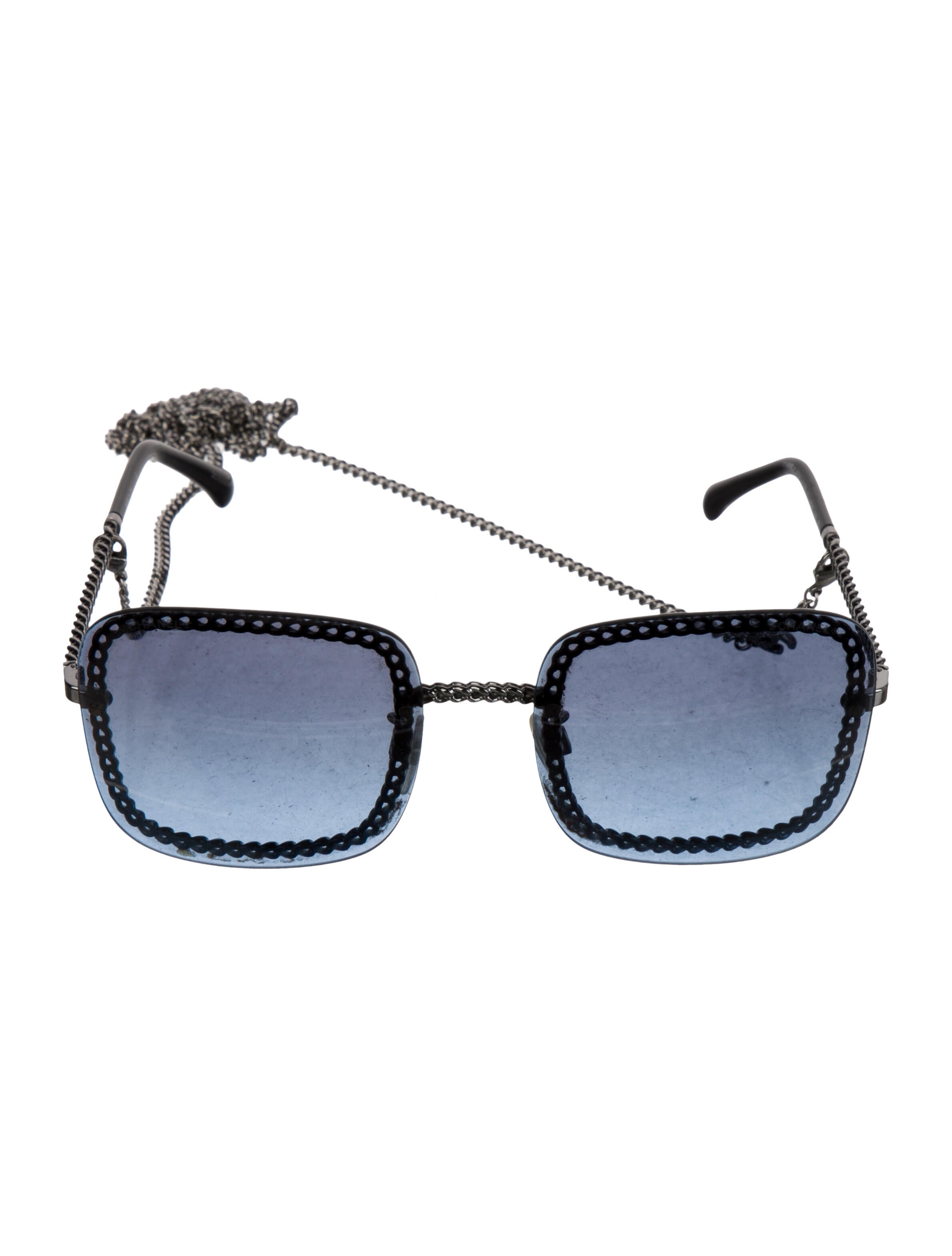 Chanel Interlocking CC Logo Square Sunglasses