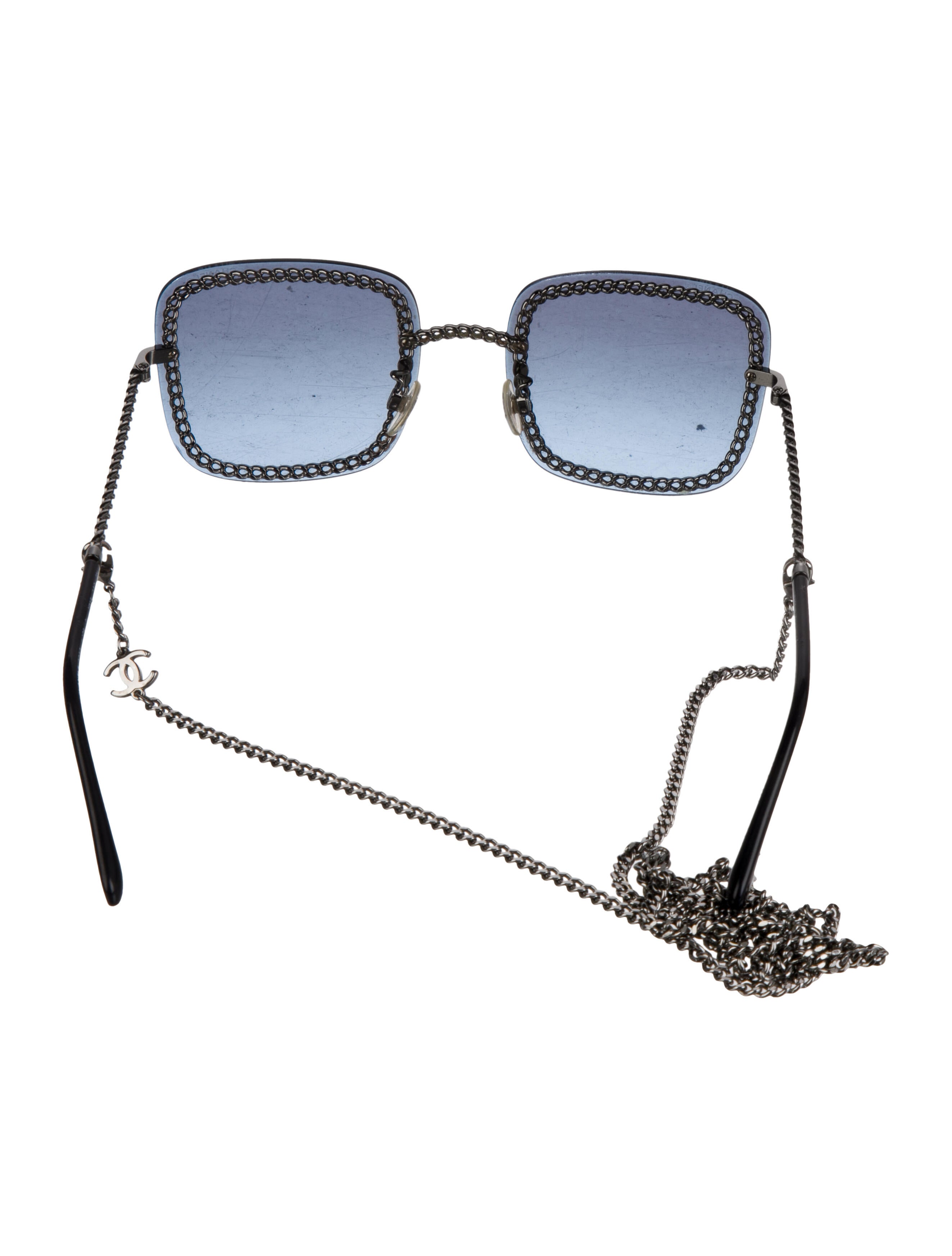 Chanel Interlocking CC Logo Square Sunglasses