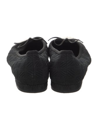 Chanel Interlocking CC Logo Bow Accents Ballet Flats