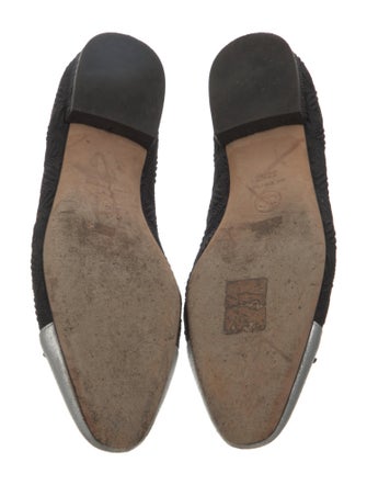 Chanel Interlocking CC Logo Bow Accents Ballet Flats