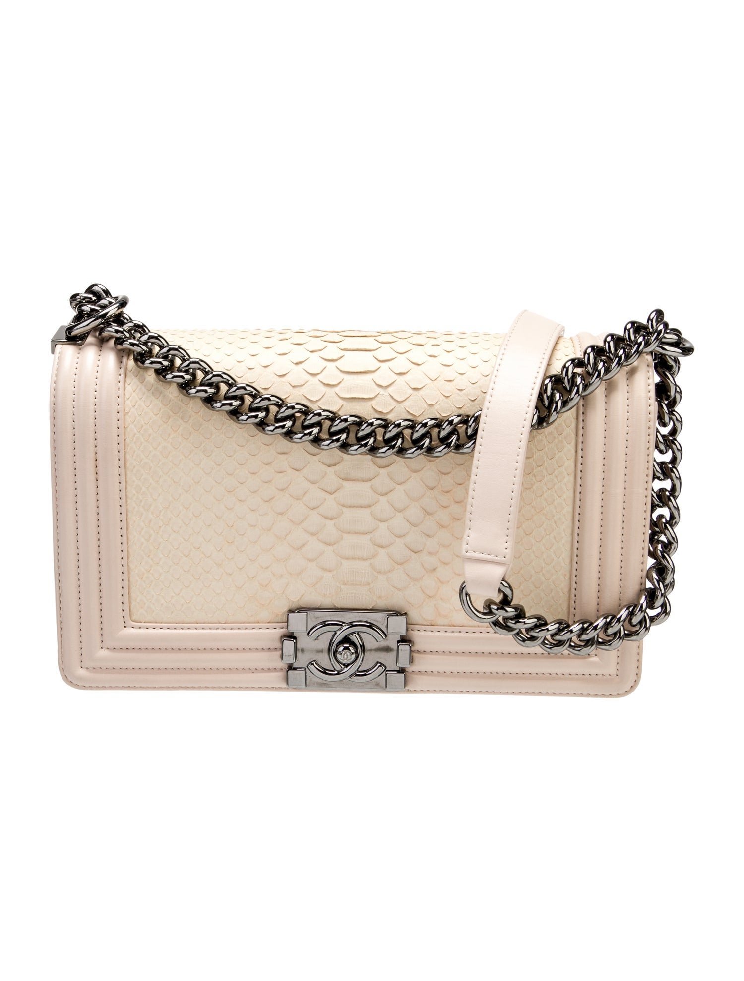 Chanel Medium Python Boy Bag