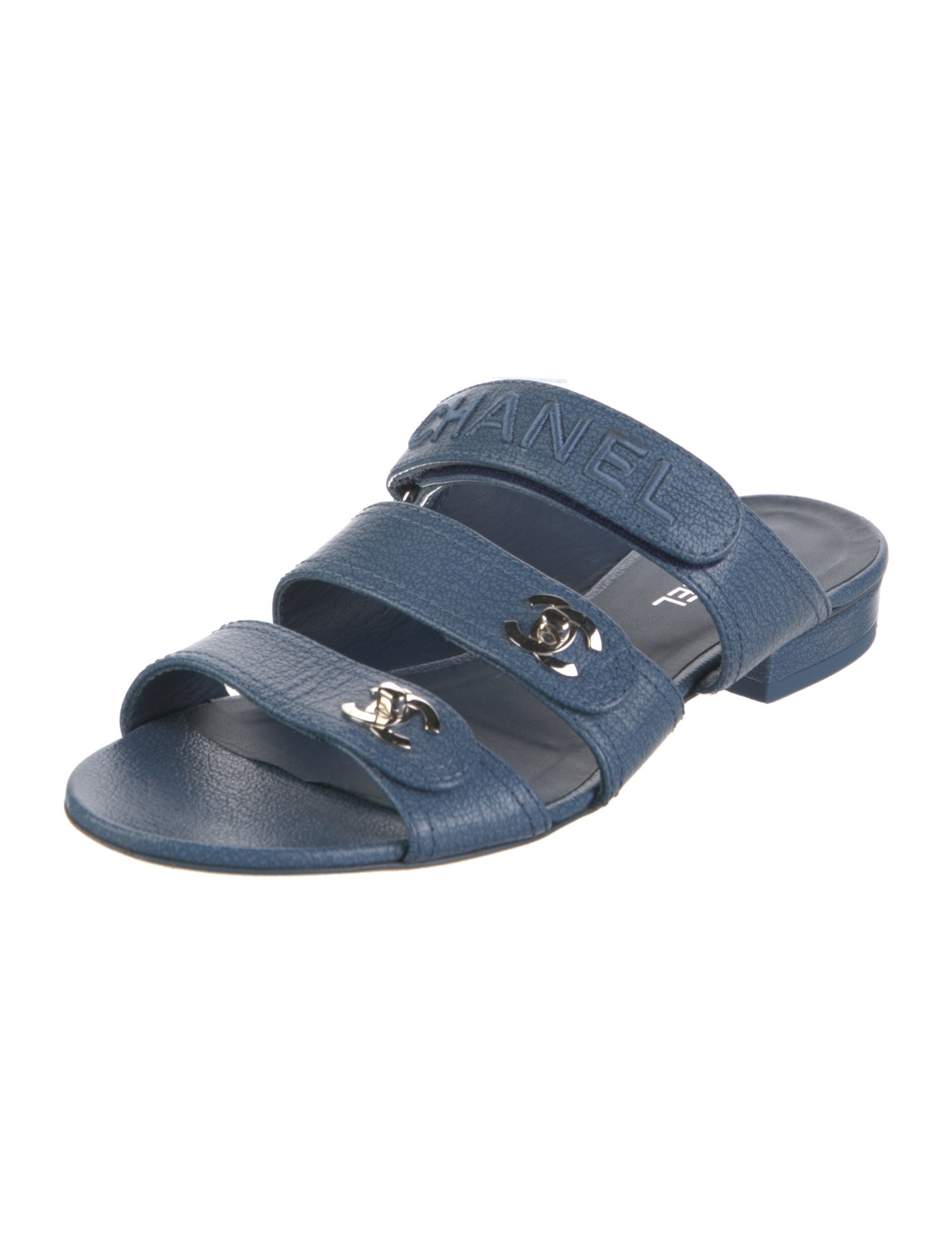 Chanel 2021 Interlocking CC Logo Slides