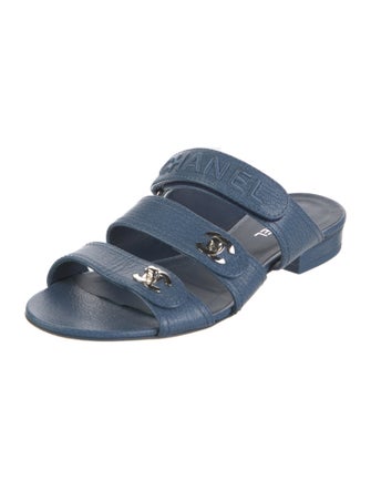 Chanel 2021 Interlocking CC Logo Slides