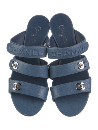 Chanel 2021 Interlocking CC Logo Slides