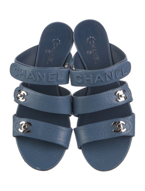 Chanel 2021 Interlocking CC Logo Slides