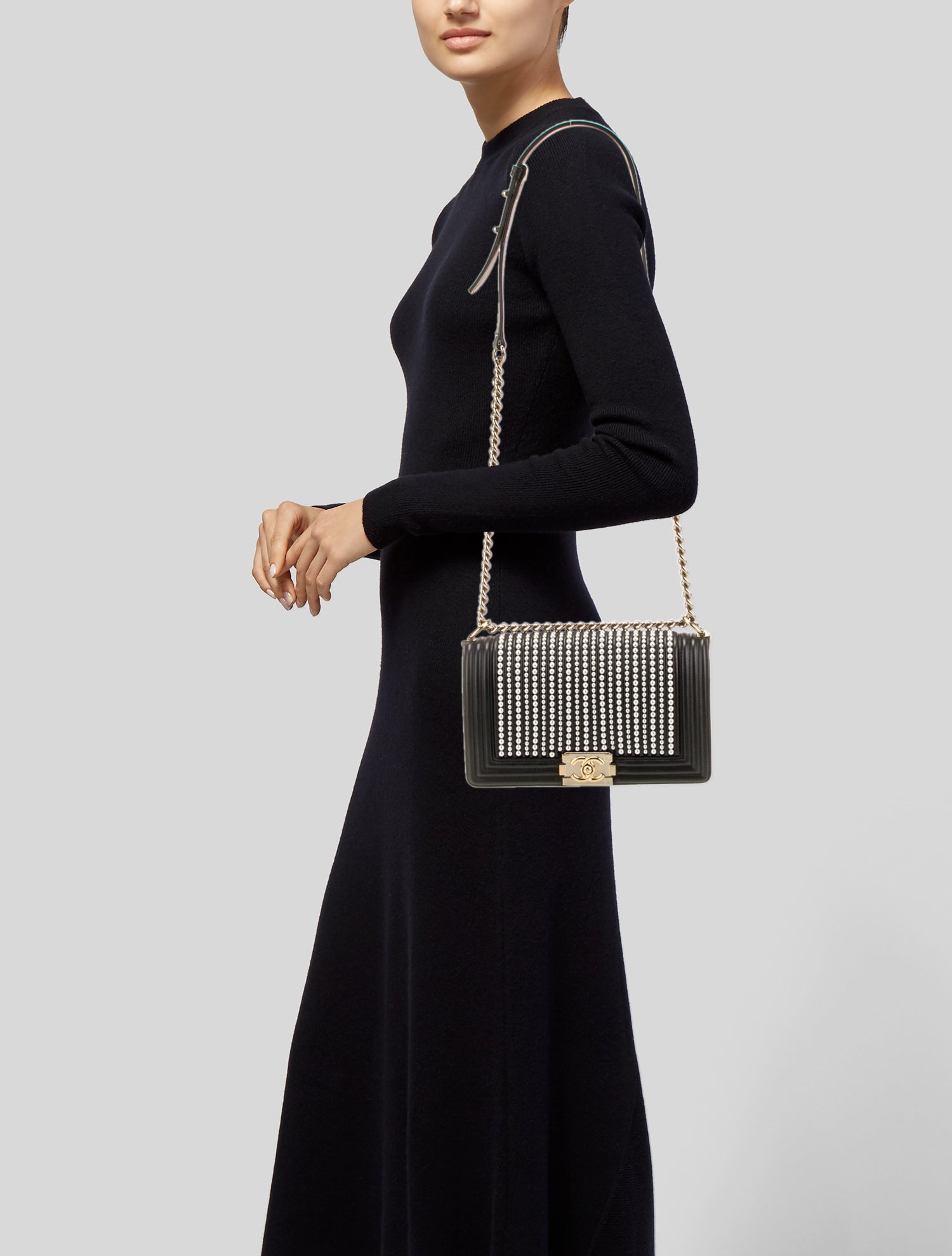 Chanel Medium Pearl Boy Bag