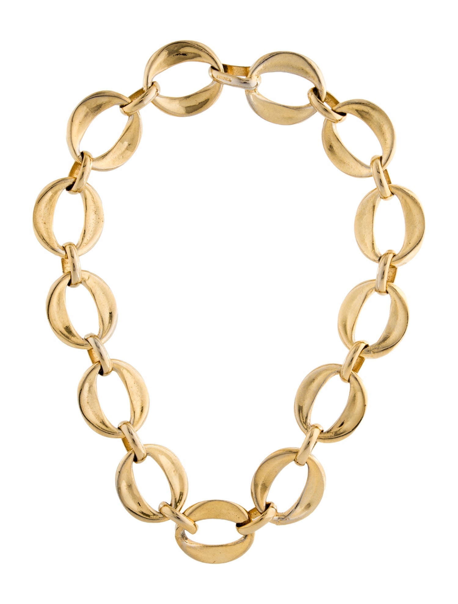Chanel Vintage Oval Link Collar Necklace