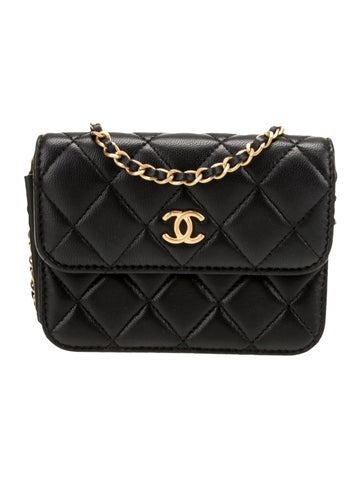 Chanel Mini Bags Pearl Crush Clutch w/ Chain