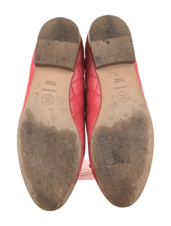 Chanel Interlocking CC Logo Lambskin Flats