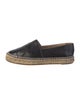 Chanel Interlocking CC Logo Lambskin Espadrilles