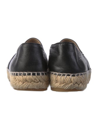 Chanel Interlocking CC Logo Lambskin Espadrilles