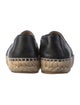 Chanel Interlocking CC Logo Lambskin Espadrilles