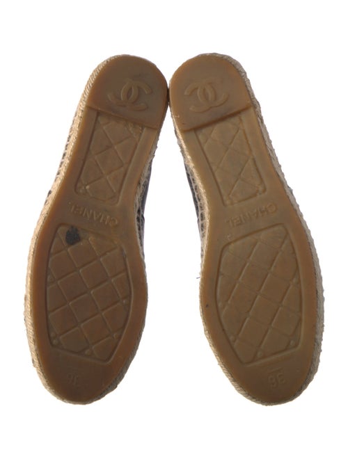 Chanel Interlocking CC Logo Lambskin Espadrilles