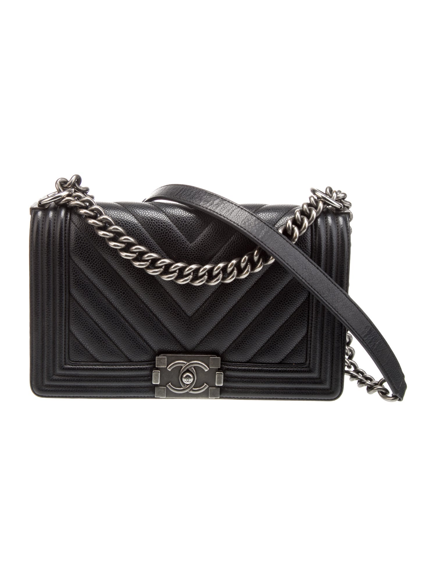 Chanel Medium Chevron Boy Bag