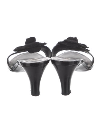 Chanel Interlocking CC Logo Patent Leather Mules