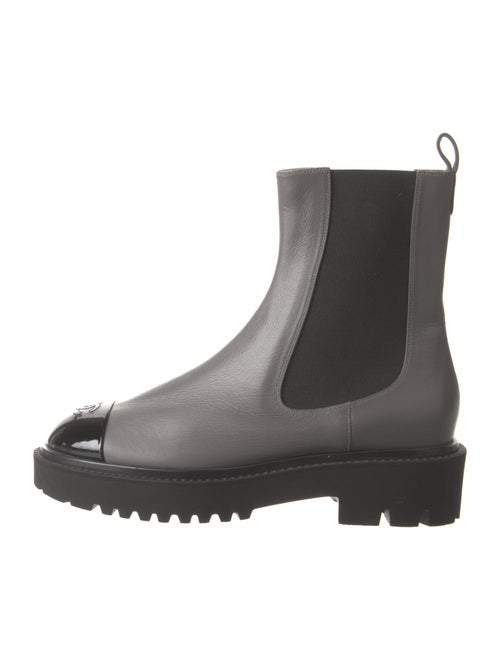 Chanel 2022 Interlocking CC Logo Chelsea Boots