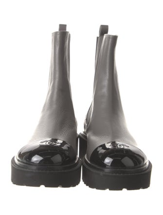 Chanel 2022 Interlocking CC Logo Chelsea Boots
