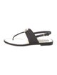 Chanel 2023 Interlocking CC Logo T-Strap Sandals