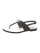 Chanel 2023 Interlocking CC Logo T-Strap Sandals