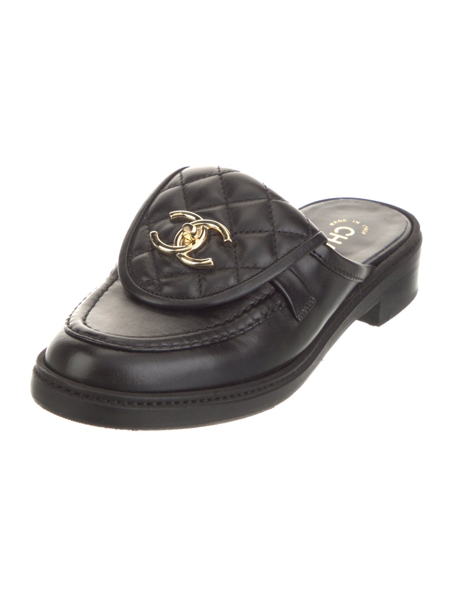 Chanel 2025 Interlocking CC Logo Mules