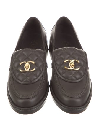 Chanel 2025 Interlocking CC Logo Loafers