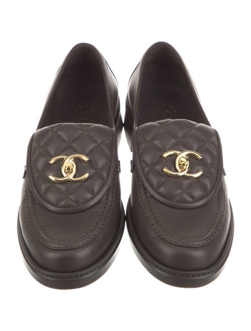 Chanel 2025 Interlocking CC Logo Loafers