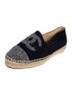 Chanel Interlocking CC Logo Wool Espadrilles