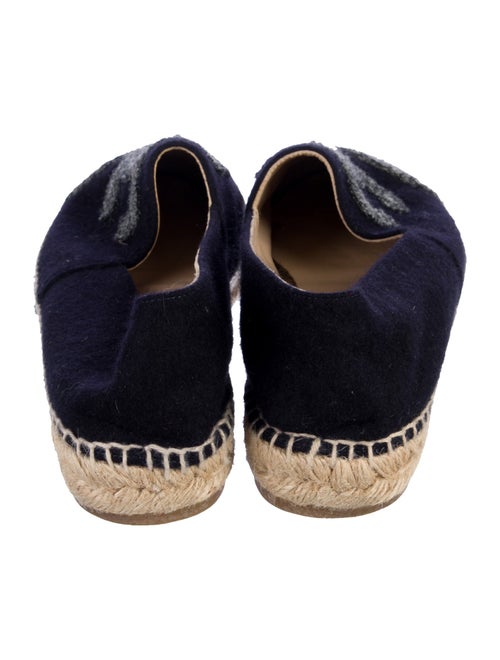 Chanel Interlocking CC Logo Wool Espadrilles