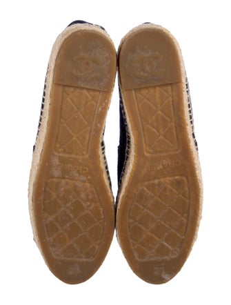 Chanel Interlocking CC Logo Wool Espadrilles