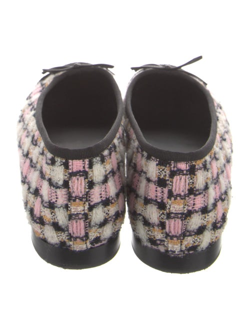 Chanel Interlocking CC Logo Tweed Ballet Flats
