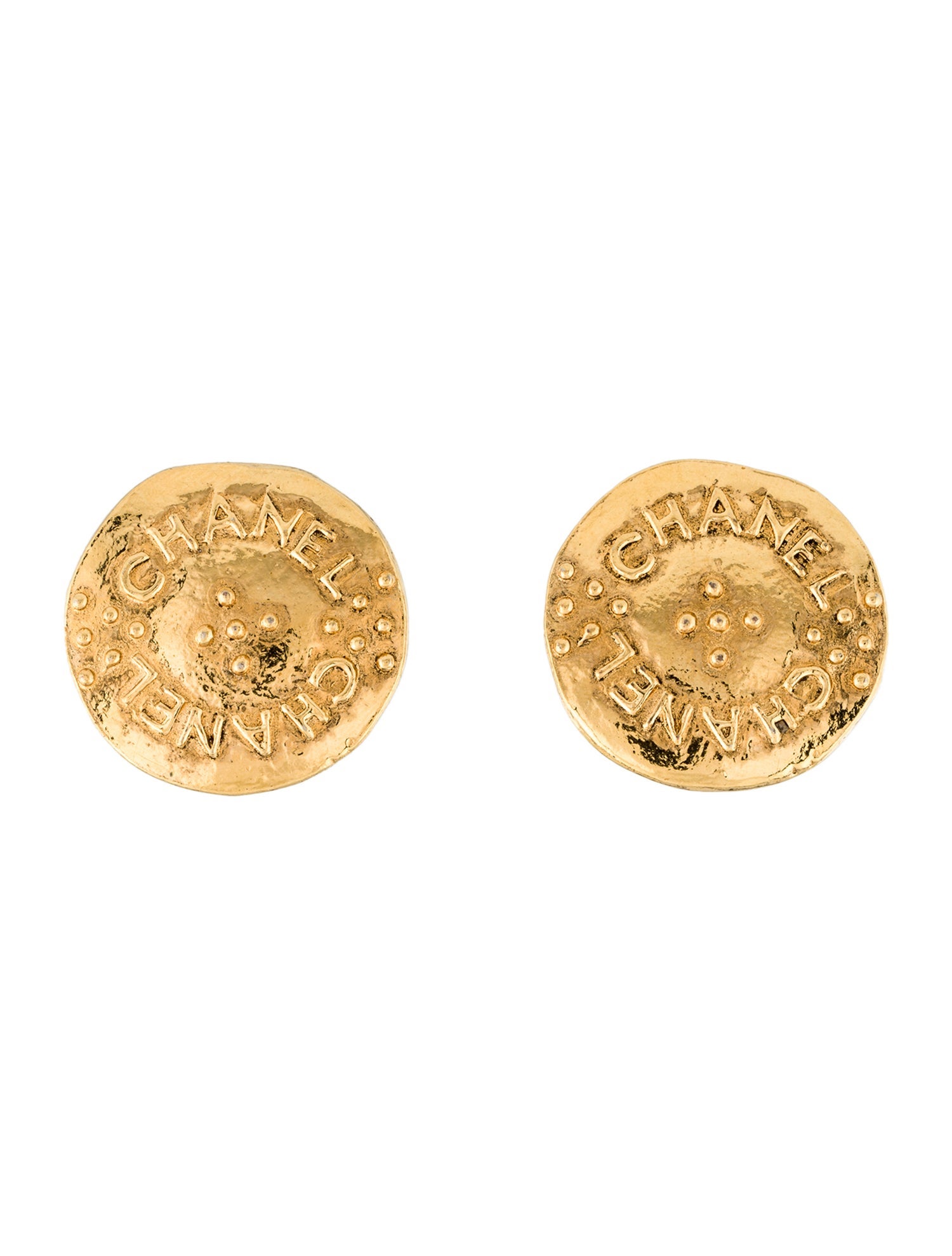 Chanel Vintage CC Clip-On Earrings