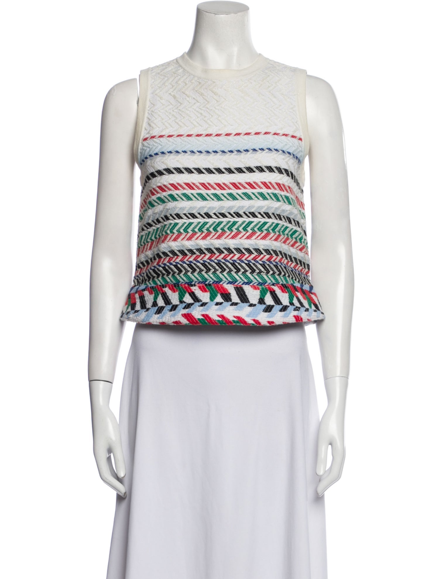 Chanel 2016 Striped Crop Top