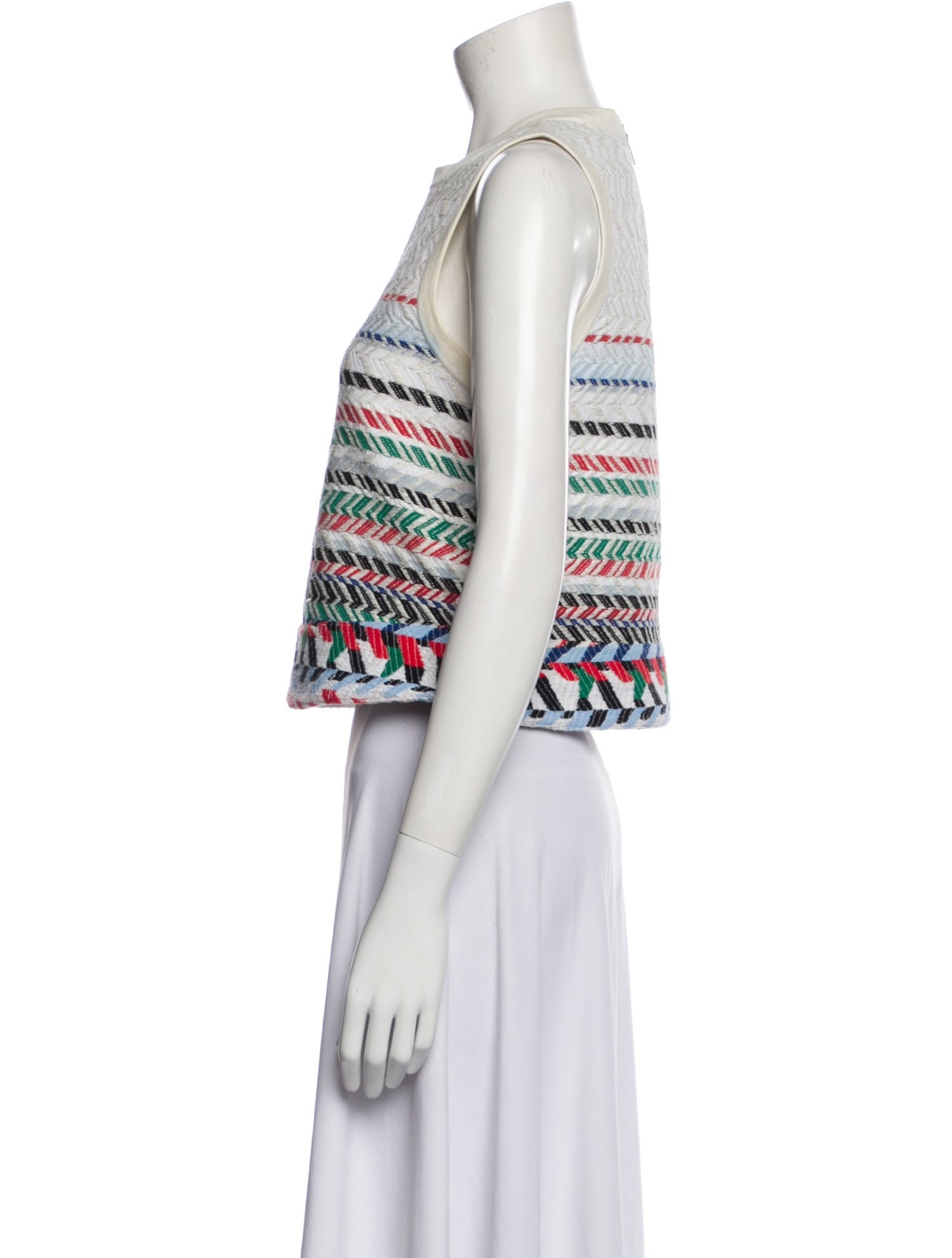 Chanel 2016 Striped Crop Top