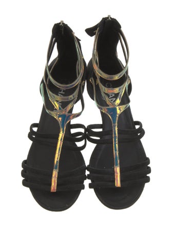 Chanel 2012 Interlocking CC Logo Gladiator Sandals