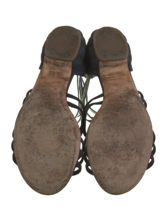 Chanel 2012 Interlocking CC Logo Gladiator Sandals