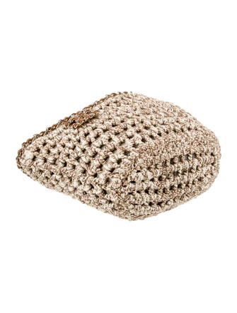 Chanel 2023 Small Crochet Mixed Fibers Shopping Tote