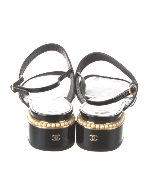 Chanel 2017 Interlocking CC Logo Slingback Sandals