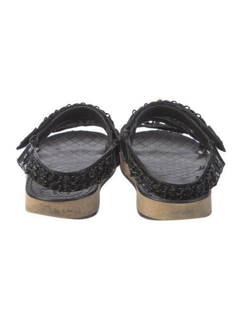 Chanel 2022 Interlocking CC Logo Slingback Sandals