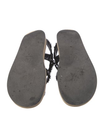 Chanel 2022 Interlocking CC Logo Slingback Sandals