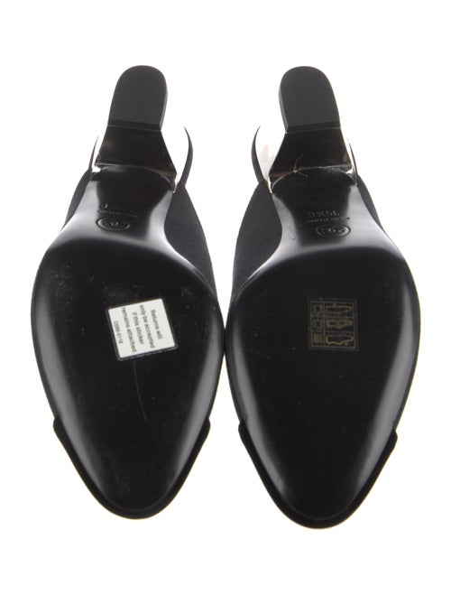 Chanel Interlocking CC Logo Canvas Mules