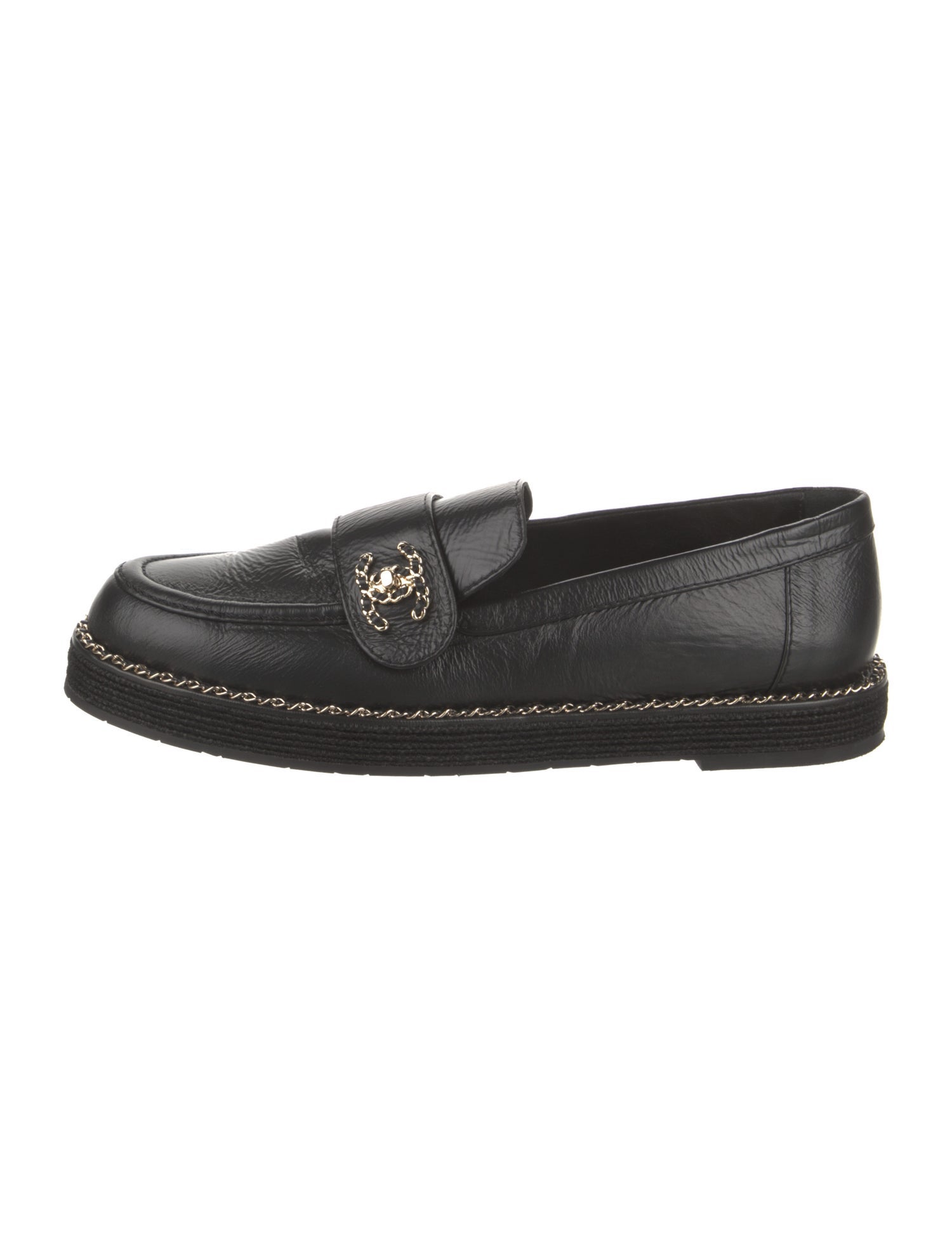Chanel 2024 Interlocking CC Logo Loafers