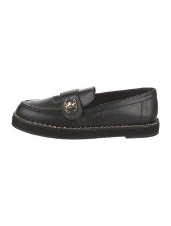Chanel 2024 Interlocking CC Logo Loafers