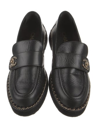 Chanel 2024 Interlocking CC Logo Loafers