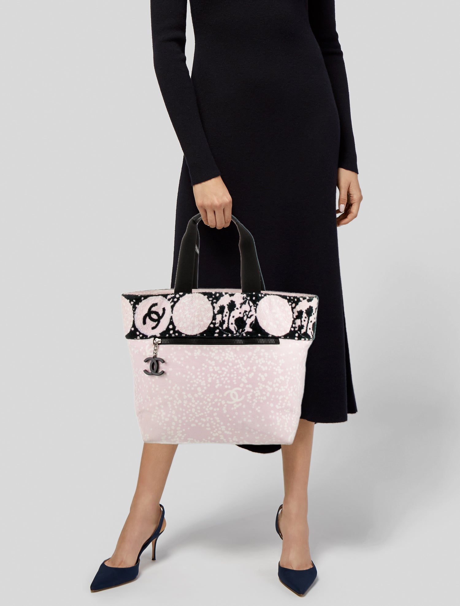 Chanel Printed Terry Cloth Tote