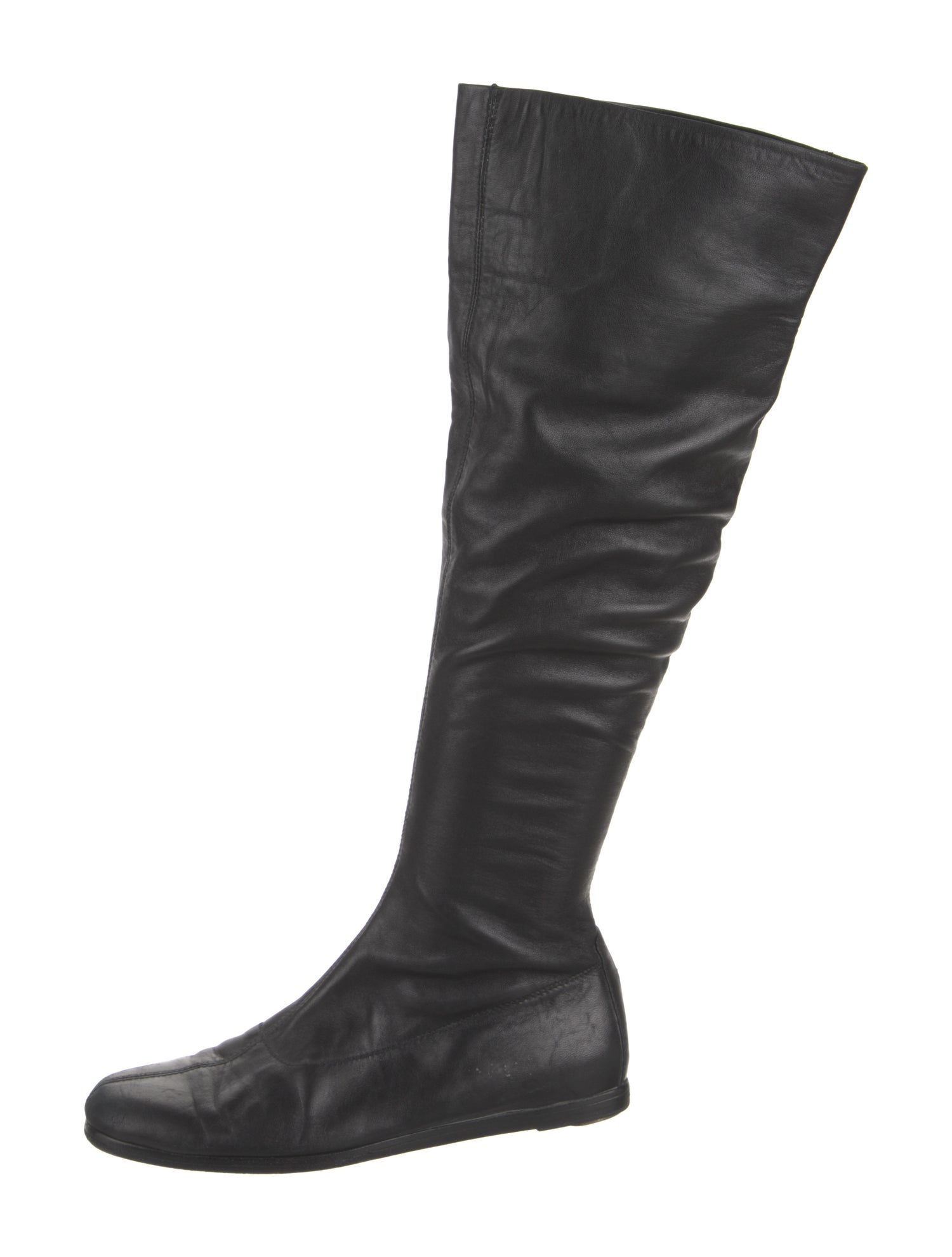 Chanel Interlocking CC Logo Leather Boots