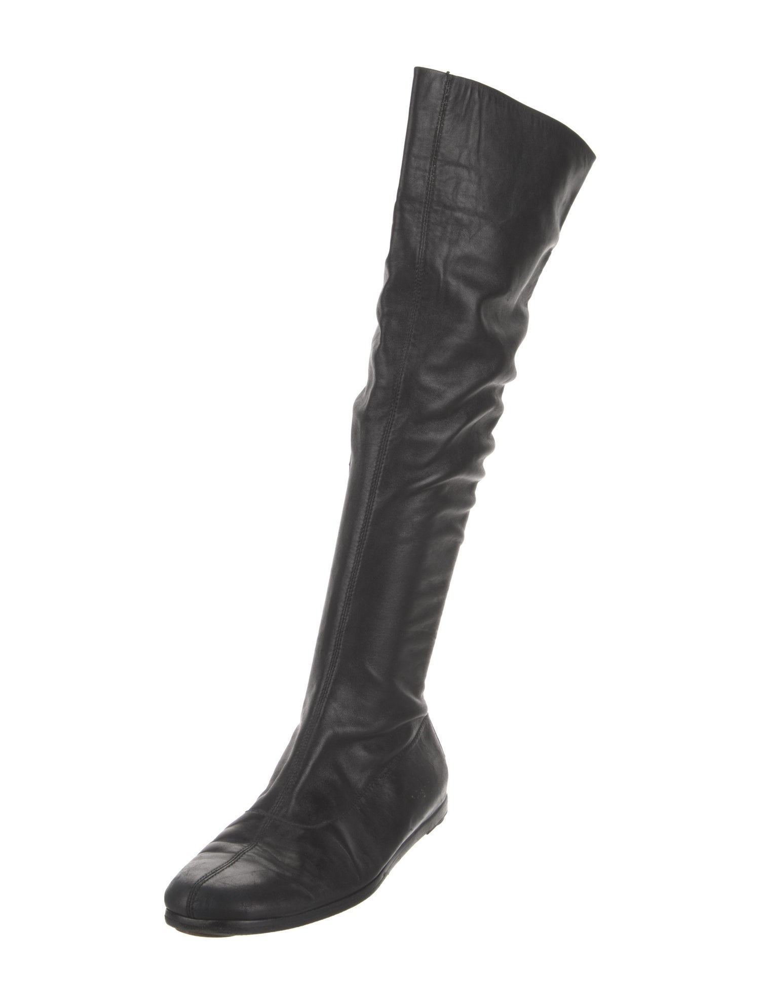 Chanel Interlocking CC Logo Leather Boots