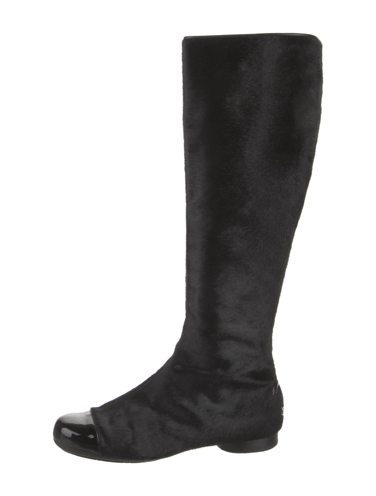 Chanel 2005 Interlocking CC Logo Riding Boots