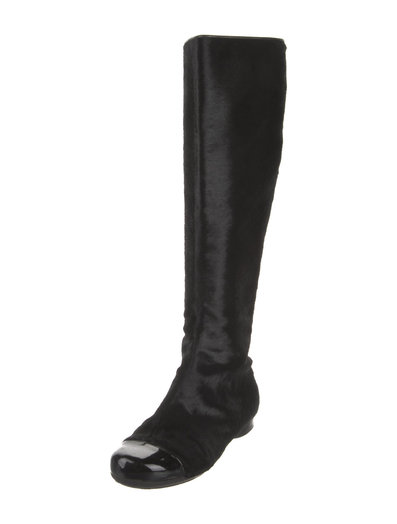 Chanel 2005 Interlocking CC Logo Riding Boots