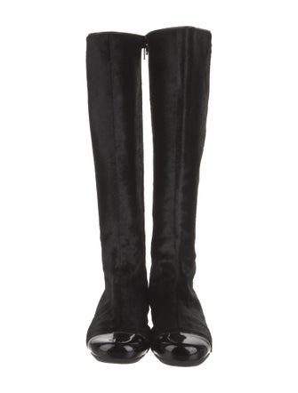 Chanel 2005 Interlocking CC Logo Riding Boots